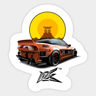 240SX nismo silvia s13 pandem orange Sticker